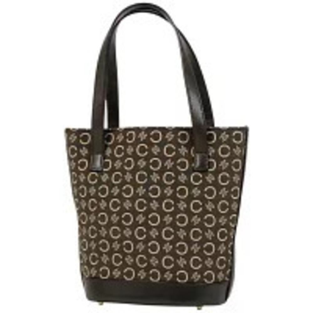 Celine C Macadam tote bag handbag canvas brown